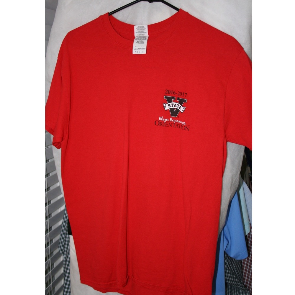 Gildan Valdosta State University Blazer Beginnings Orientation Red T-Shirt M